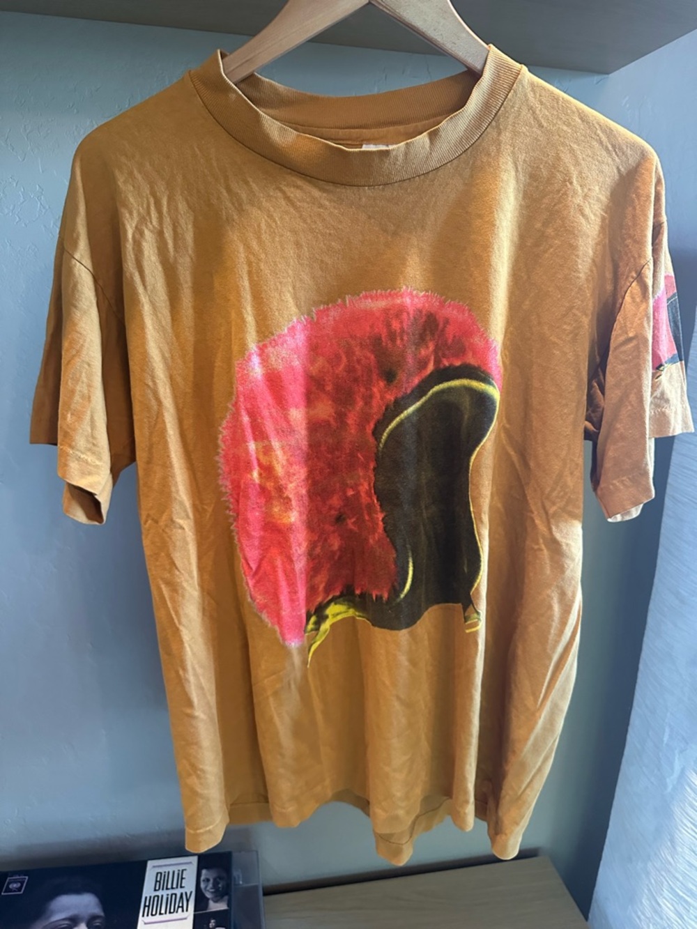 RARE: “Breeders.” Vintage Original 1994 Tour Tee Pink and Mustard Helmet Print